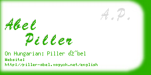 abel piller business card